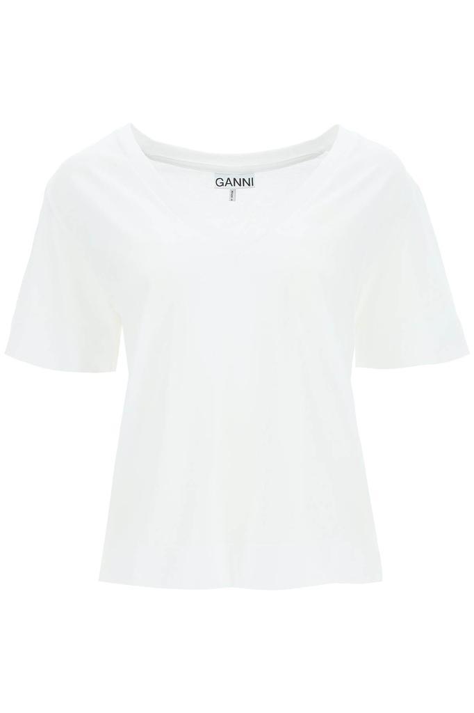 商品Ganni|Ganni V-neck T-shirt,价格¥699,第1张图片