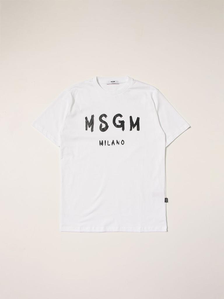 Msgm Kids cotton t-shirt with logo商品第1张图片规格展示