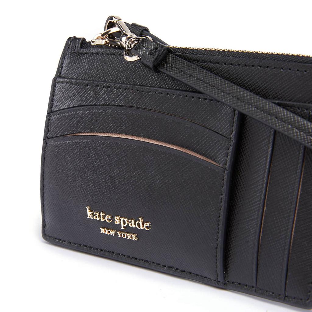 Kate Spade New York Women's Spencer Saffiano Card Case Wristlet - Black商品第3张图片规格展示