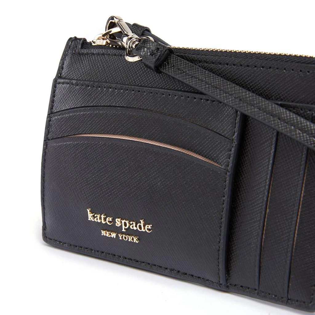 商品Kate Spade|Kate Spade New York Women's Spencer Saffiano Card Case Wristlet - Black,价格¥654,第3张图片详细描述