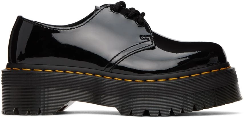 商品Dr. Martens|Black 1461 Quad Platform Oxfords,价格¥1259,第1张图片