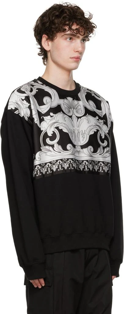 商品Versace|Black Barocco Sweatshirt,价格¥3023,第2张图片详细描述