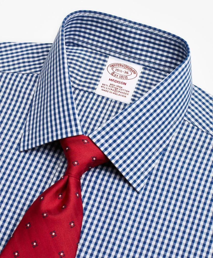 商品Brooks Brothers|Stretch Madison Relaxed-Fit Dress Shirt, Non-Iron Gingham,价格¥331,第2张图片详细描述