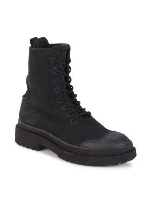 商品Salvatore Ferragamo|​Tolk Suede Combat Boots,价格¥3704,第2张图片详细描述