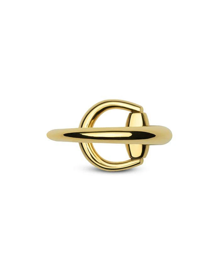 商品Gucci|18K Yellow Gold Horsebit Polished Statement Ring,价格¥17395,第4张图片详细描述