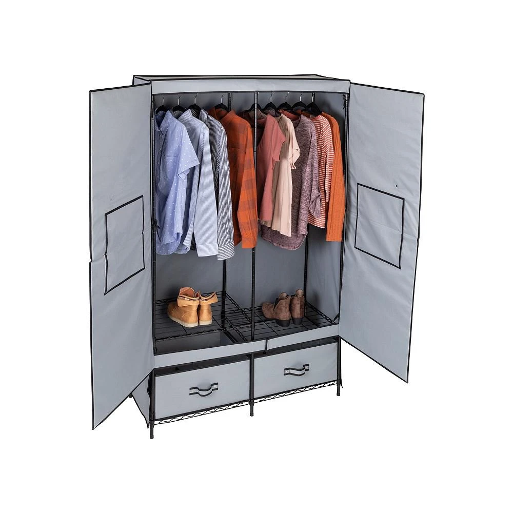 商品Honey Can Do|Clothes Storage Wardrobe with Drawers,价格¥1921,第5张图片详细描述