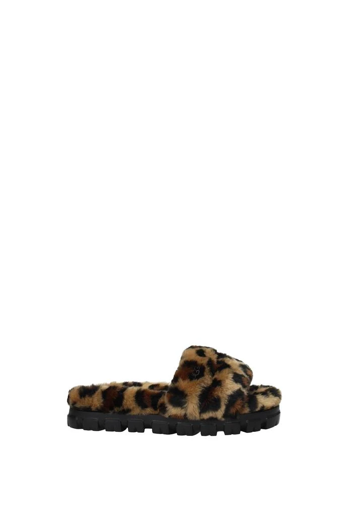 商品UGG|Slippers and clogs Fur Beige Leopard,价格¥612,第1张图片