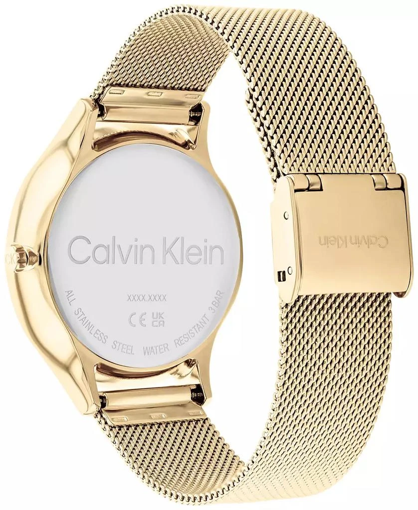 商品Calvin Klein|Gold-Tone Mesh Bracelet Watch 38mm,价格¥960,第3张图片详细描述