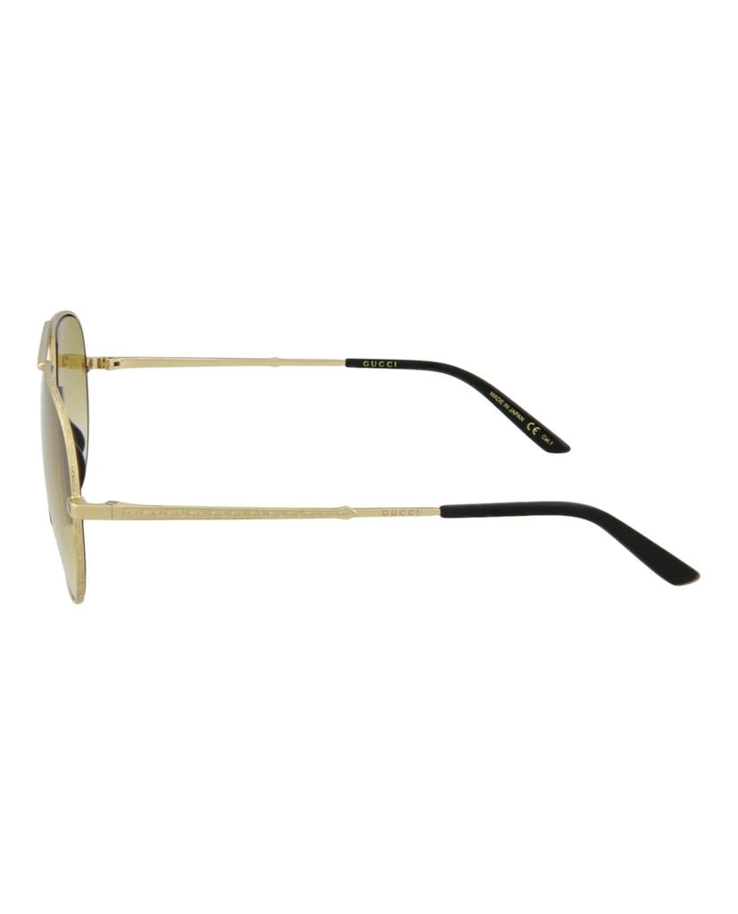 商品Gucci|Aviator-Frame Metal Sunglasses,价格¥1212,第3张图片详细描述