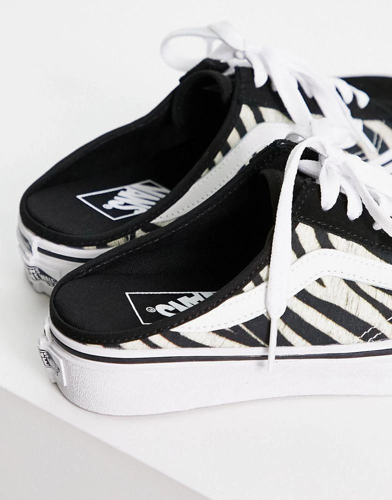 商品Vans|Vans Style 36 zebra mule trainers in black and white,价格¥515,第4张图片详细描述