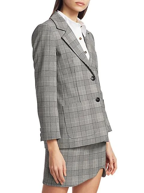 商品Ganni|Plaid Suiting Blazer,价格¥776,第4张图片详细描述