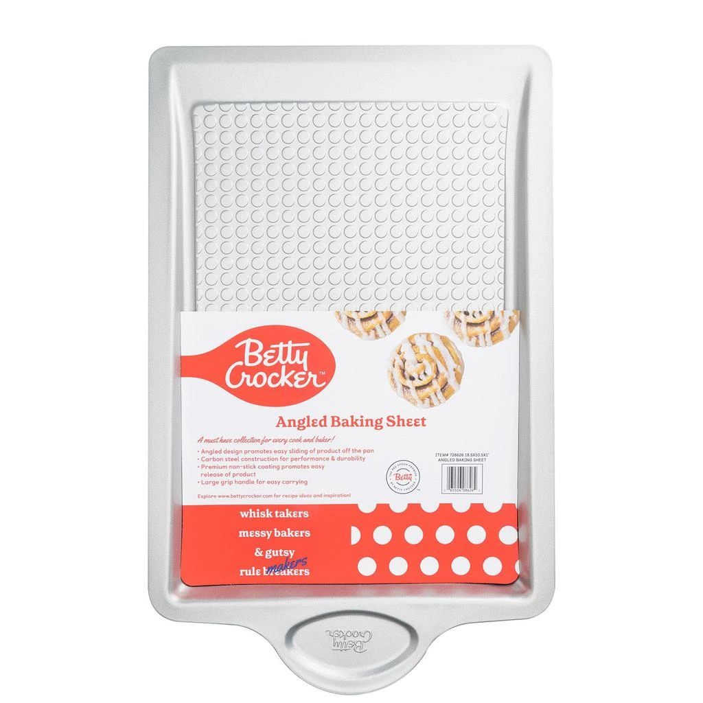 商品Betty Crocker|Carbon Steel Easy Slide 18.5 x 11.5 x 1 Inch Baking Sheet,价格¥142,第1张图片