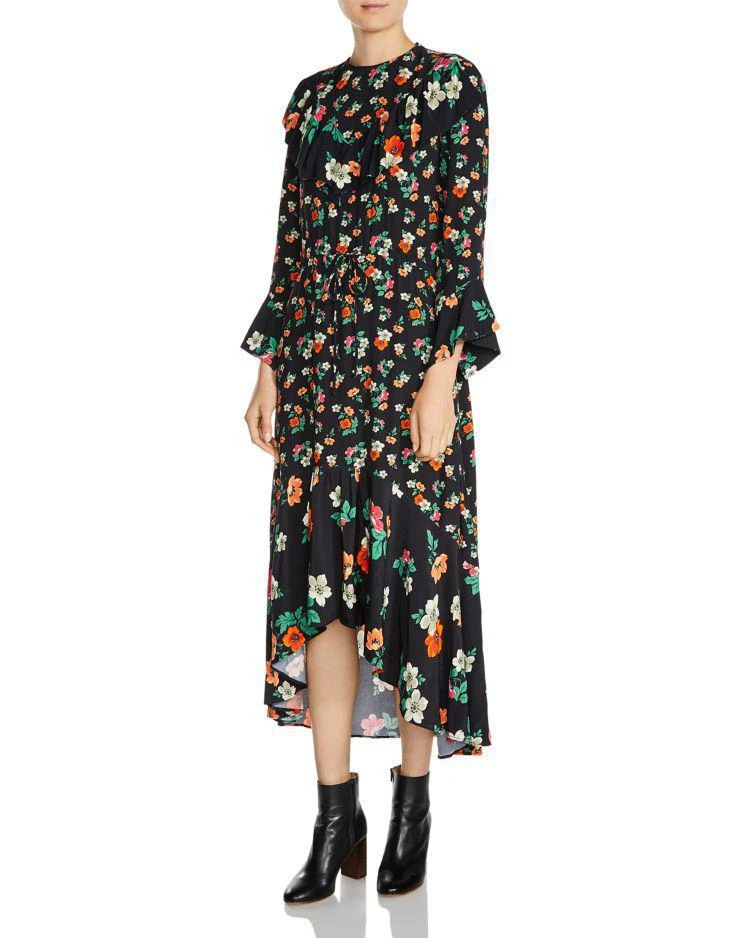 商品Maje|Floral-Print Ruffled Midi Dress,价格¥2018,第1张图片