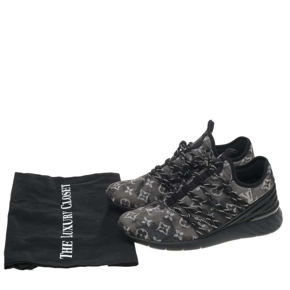 Louis Vuitton Black Monogram Tie Dye Denim Fastlane Sneakers Size 40 商品
