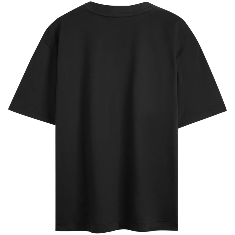 商品[国内直发] Calvin Klein|CALVIN KLEIN 休闲字母印花宽松纯棉重磅短袖T恤 男款 太空黑,价格¥504,第3张图片详细描述