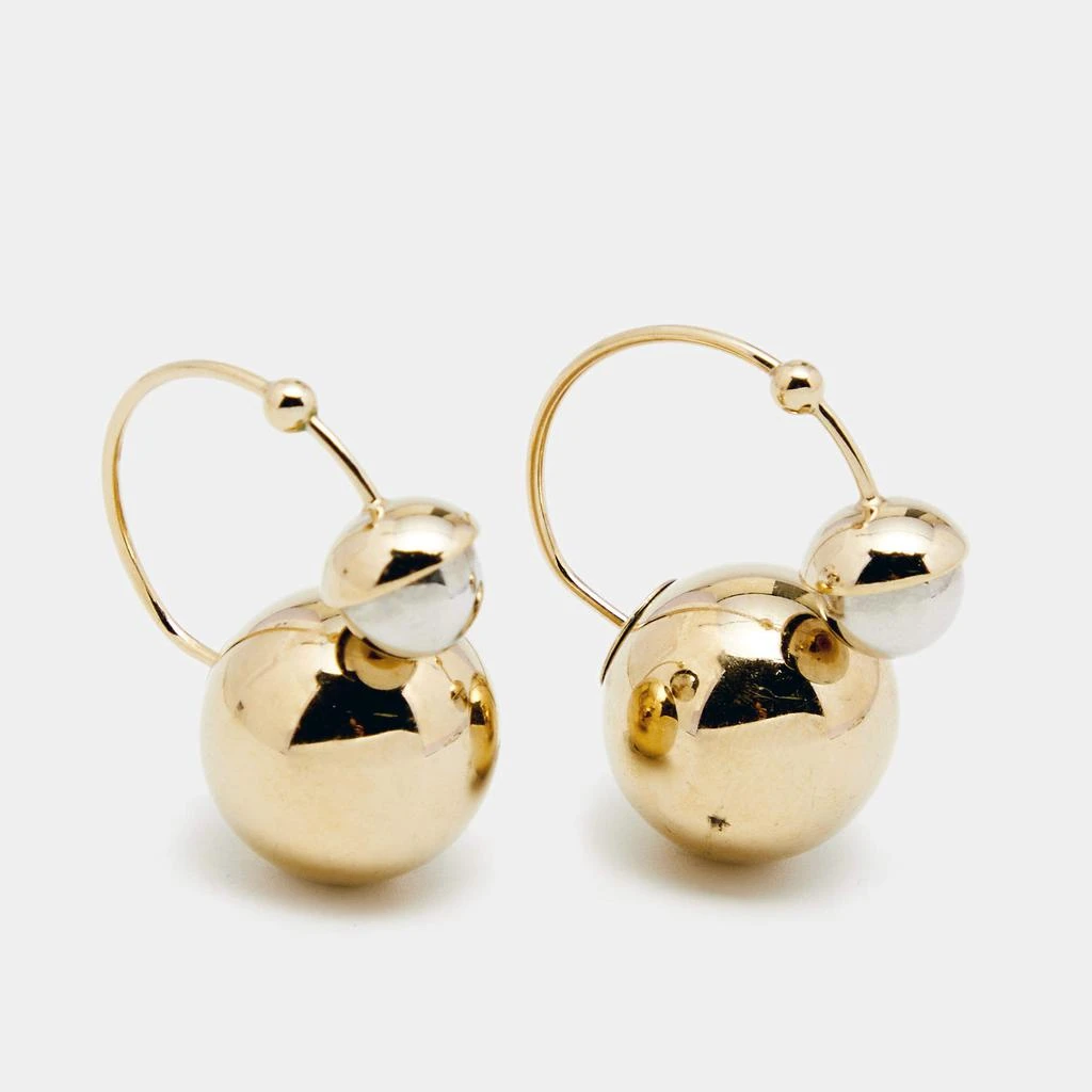 商品[二手商品] Dior|Dior Ultradior Gold Tone Palladium Plated Drop Earrings,价格¥1421,第2张图片详细描述