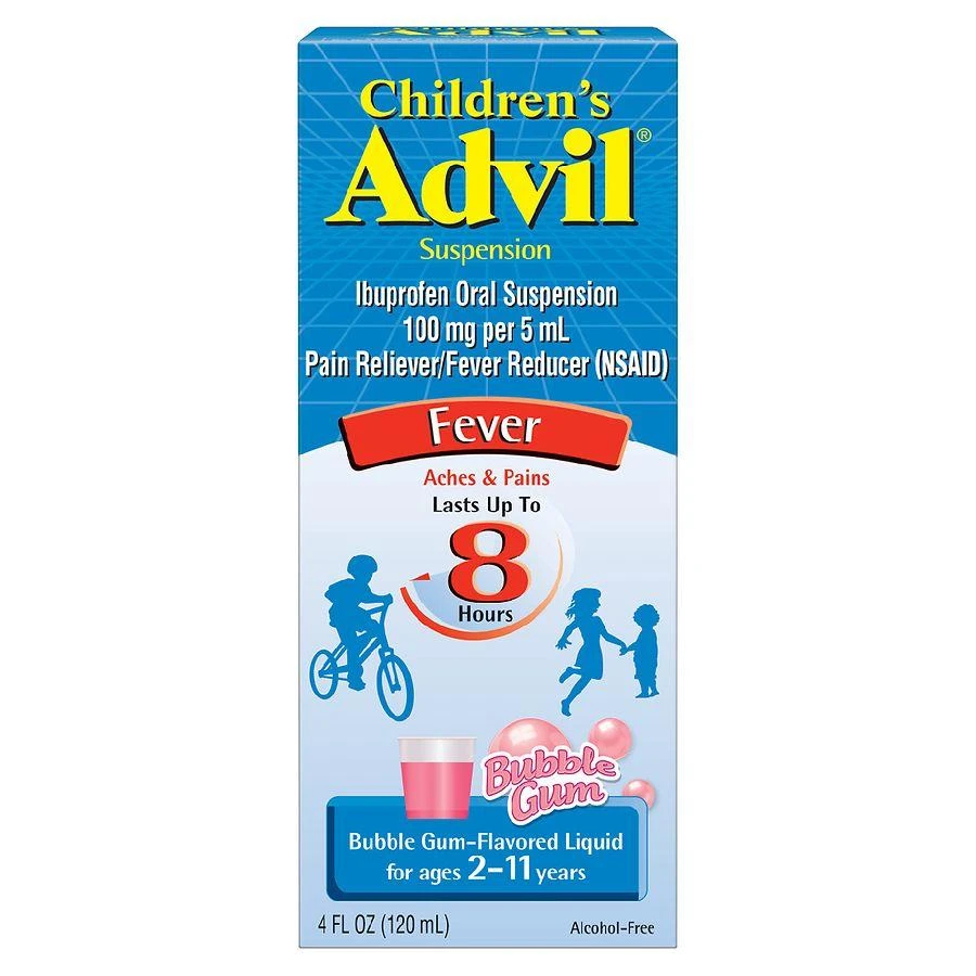 商品[国内直发] Children's Advil|Ibuprofen Fever Reducer/Pain Reliever Oral Suspension Bubble Gum,价格¥49,第1张图片