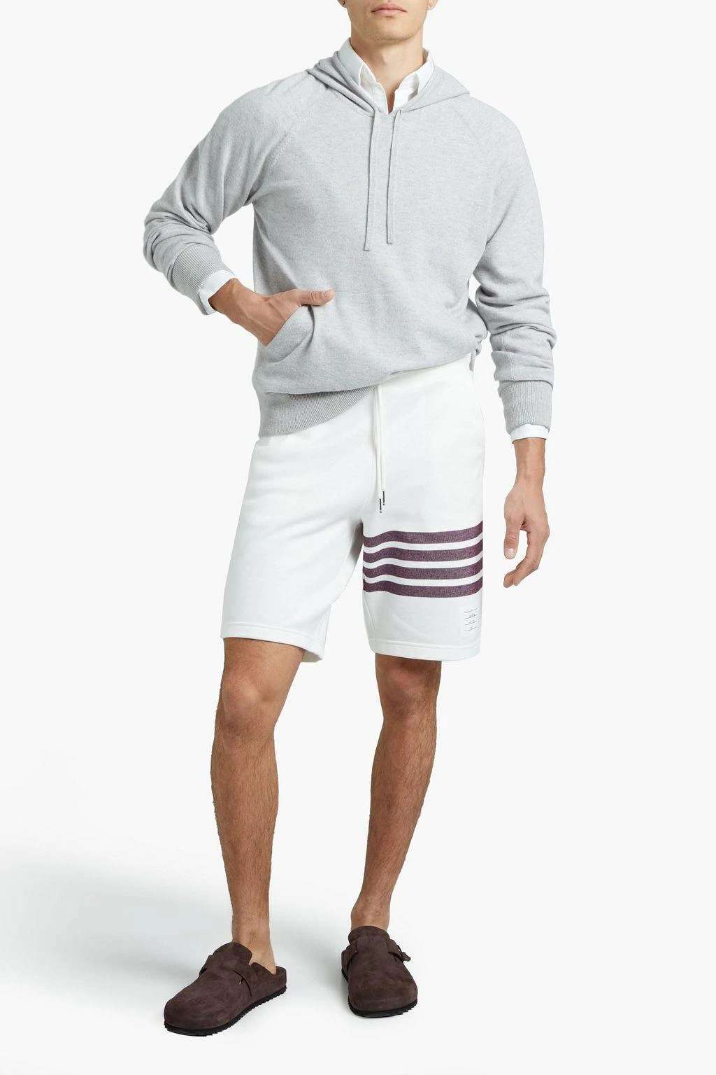 商品Thom Browne|Printed French cotton-terry shorts,价格¥4502,第2张图片详细描述