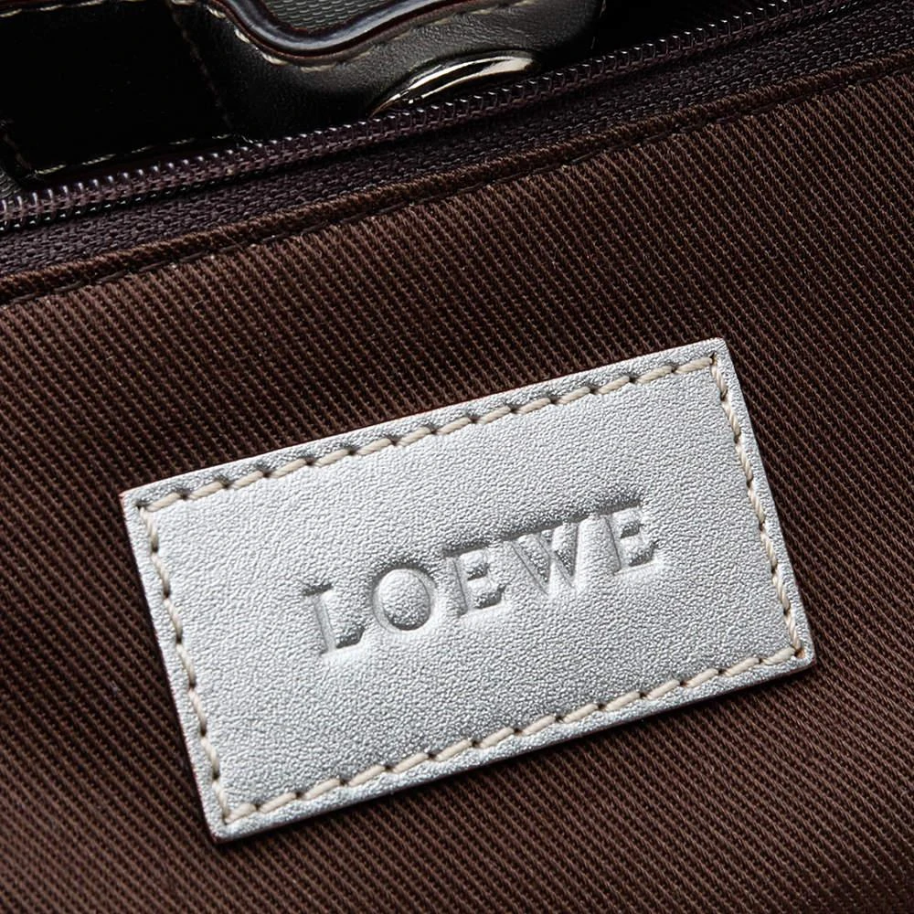 Loewe White/Grey Anagram PVC and Leather Tote 商品