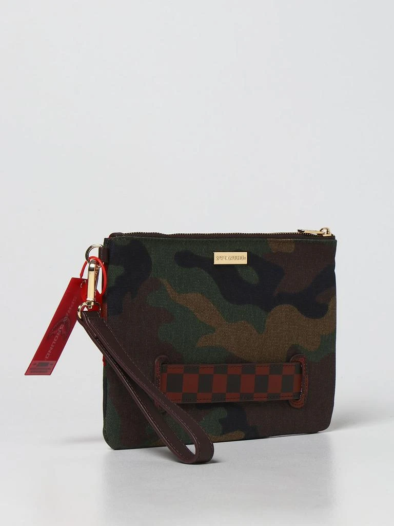 商品SprayGround|Shark Sprayground clutch bag in camouflage fabric,价格¥497,第2张图片详细描述