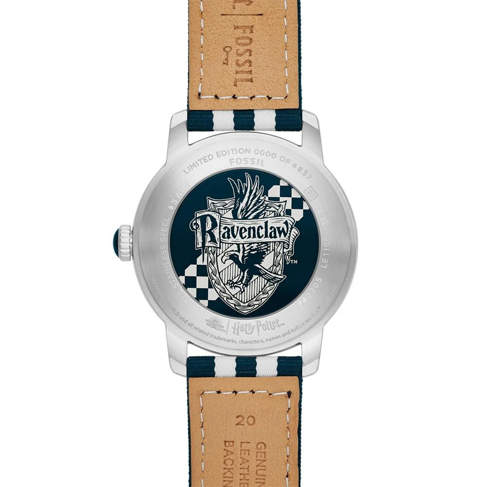 商品Fossil|Unisex Limited Edition Harry Potter Ravenclaw Blue White Nylon Strap Watch, 40mm,价格¥1094,第4张图片详细描述