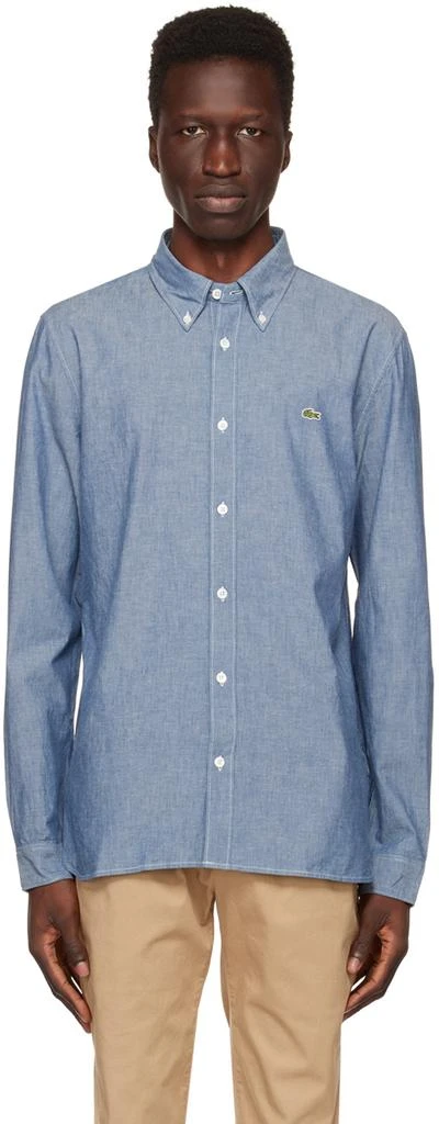 商品Lacoste|Blue Slim Shirt,价格¥519,第1张图片
