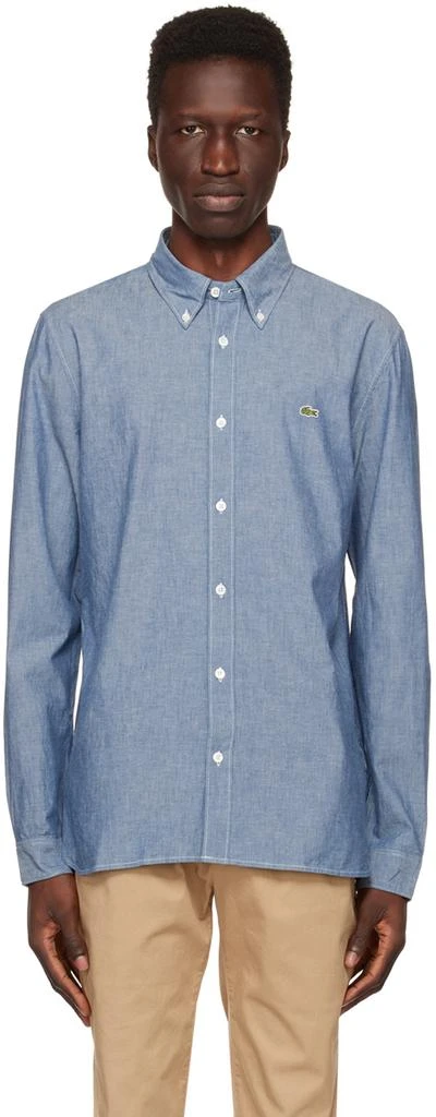 商品Lacoste|Blue Slim Shirt,价格¥533,第1张图片