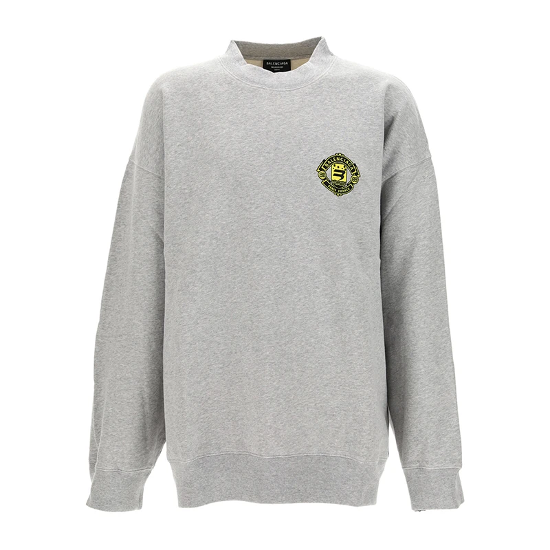 商品Balenciaga|BALENCIAGA 灰色男士卫衣/帽衫 671125-TLV60-1300,价格¥3857,第1张图片
