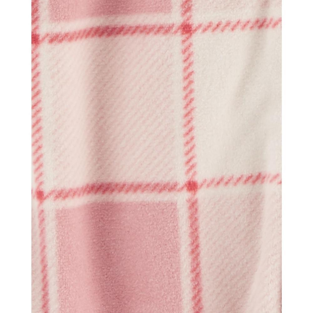 商品Carter's|Baby Girls Plaid Hooded Fleece Jumpsuit,价格¥82,第5张图片详细描述