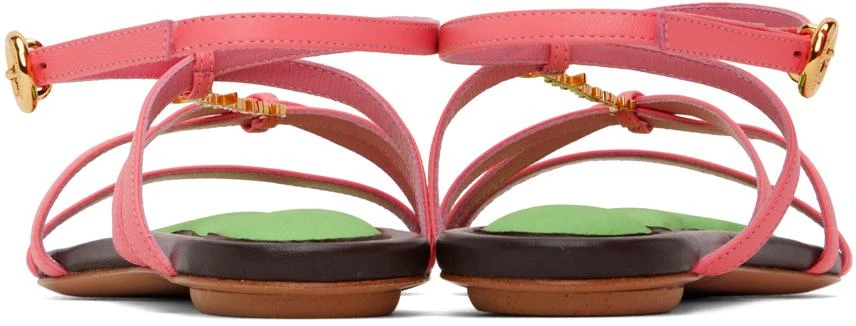 商品Jacquemus|Pink Le Raphia 'Les Sandales Pralu Plates' Sandals,价格¥2450,第2张图片详细描述