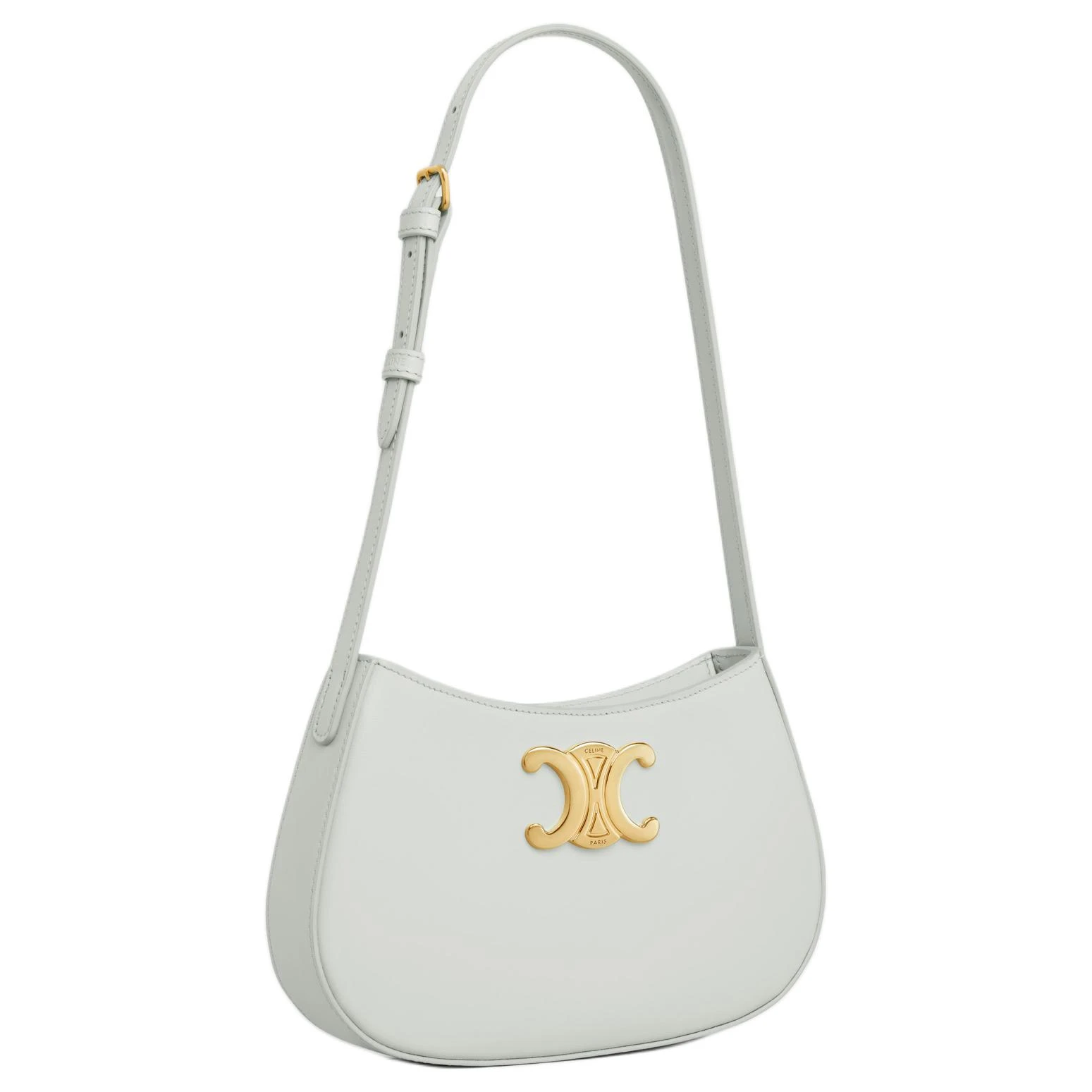 商品[国内直发] Celine|赛琳 TILLY 凯旋门标志拉链开合 牛皮革 手提单肩包 中号 女款 翠玉绿,价格¥18054,第3张图片详细描述