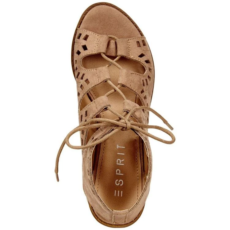 商品Esprit|Lotus Block-Heel Lace-Up Sandals,价格¥150,第5张图片详细描述