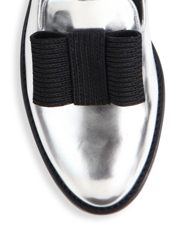 商品Stuart Weitzman|Atabow Metallic Leather Loafers,价格¥1526,第3张图片详细描述