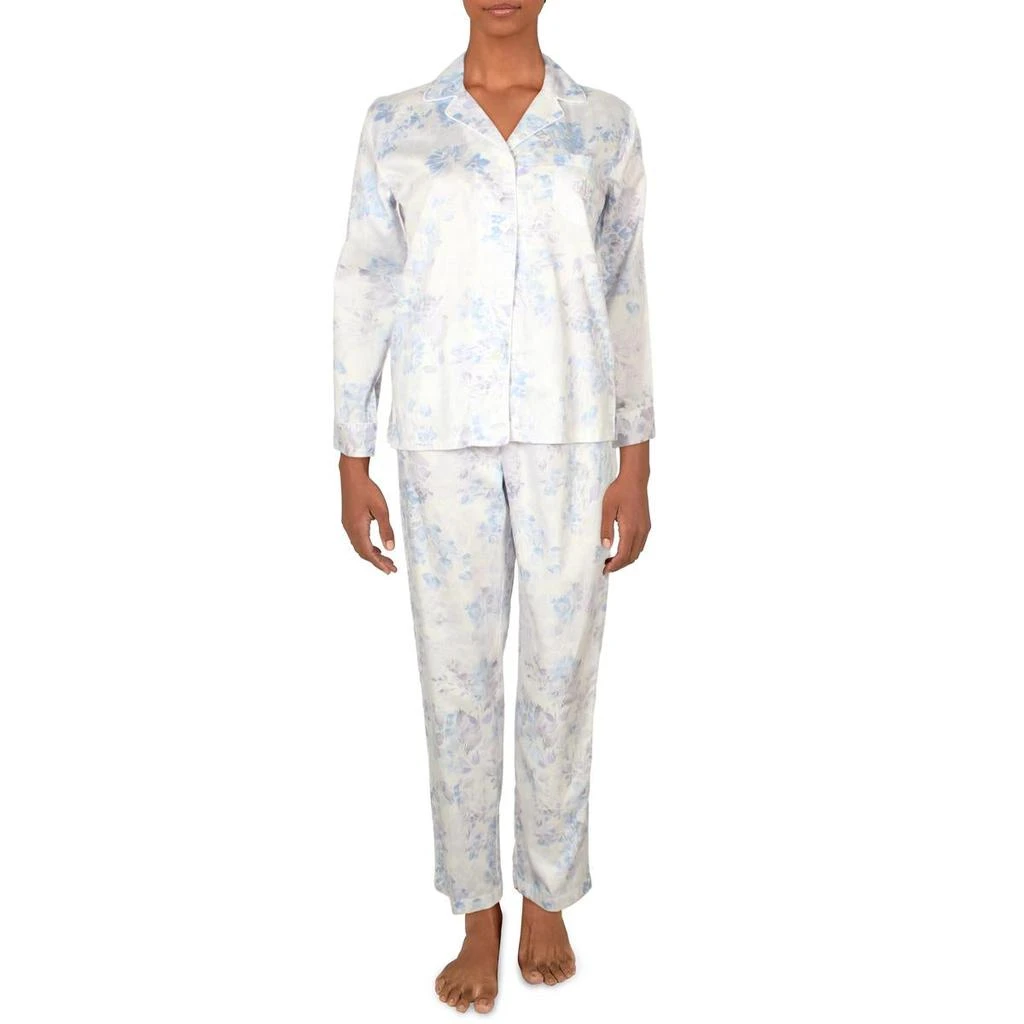 商品Ralph Lauren|Lauren Ralph Lauren Womens Cotton Cozy Pajama Set,价格¥185,第2张图片详细描述