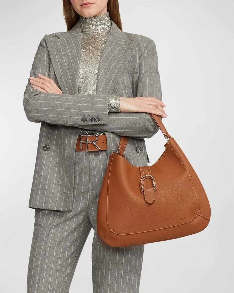 商品Ralph Lauren|Welington Calfskin Medium Shoulder Bag,价格¥25890,第4张图片详细描述