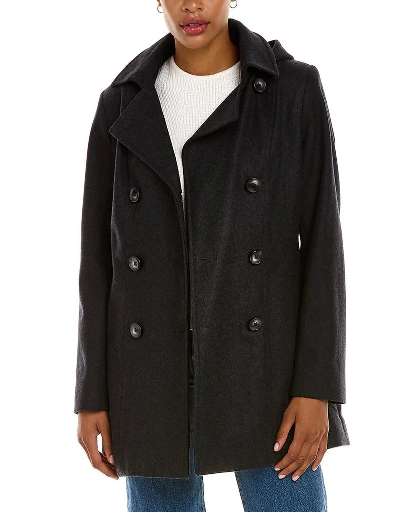 商品Nautica|Nautica Double-Breasted Wool-Blend Peacoat,价格¥373,第4张图片详细描述