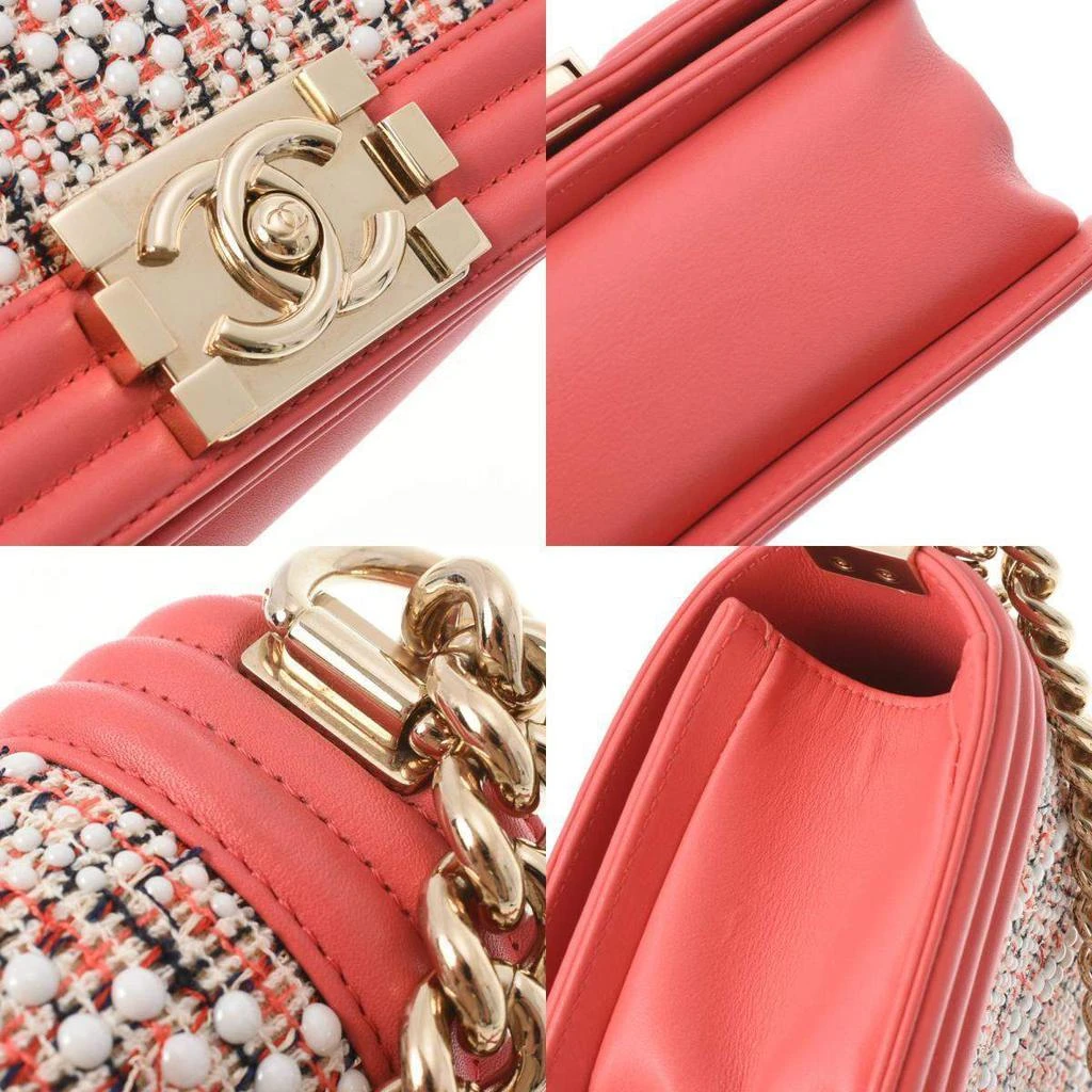 Chanel Pink Leather Chevron Small Boy Flap Bag Shoulder Bag 商品