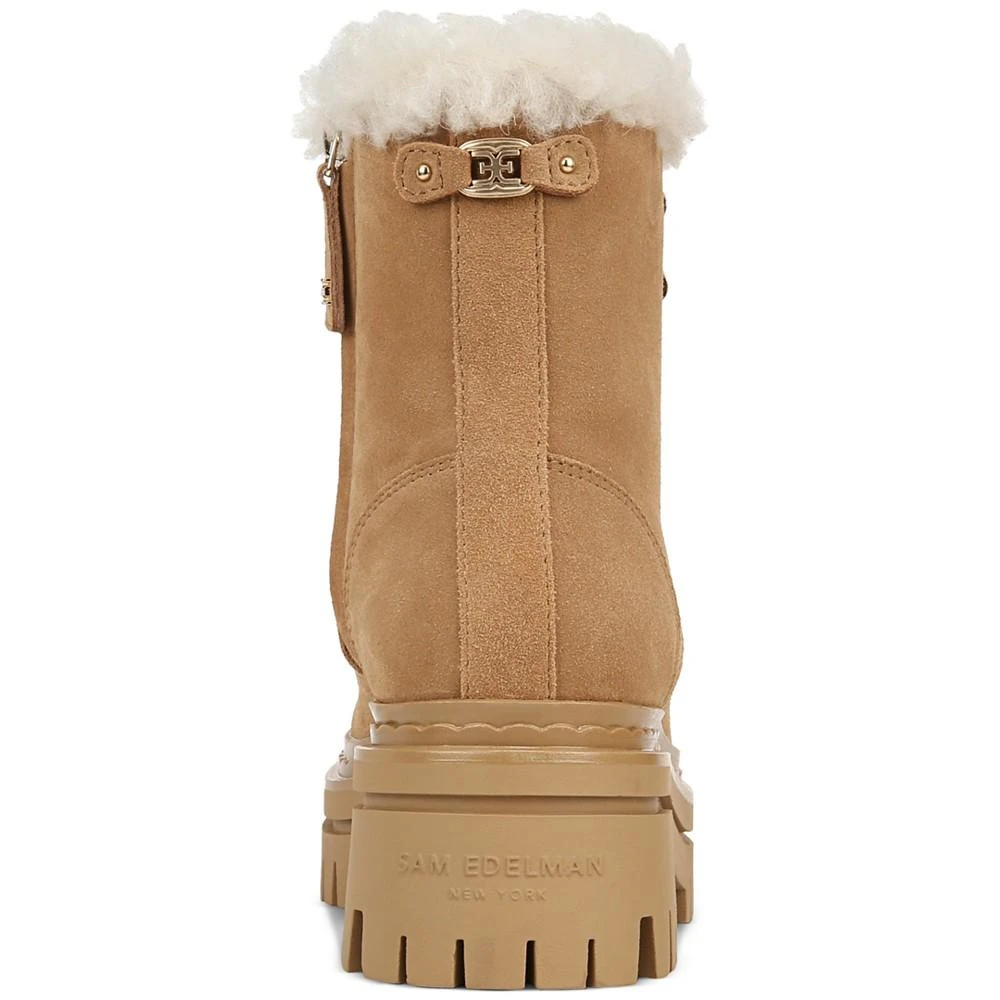 商品Sam Edelman|Women's Kyler Lace-Up Cozy Combat Boots,价格¥1317,第3张图片详细描述