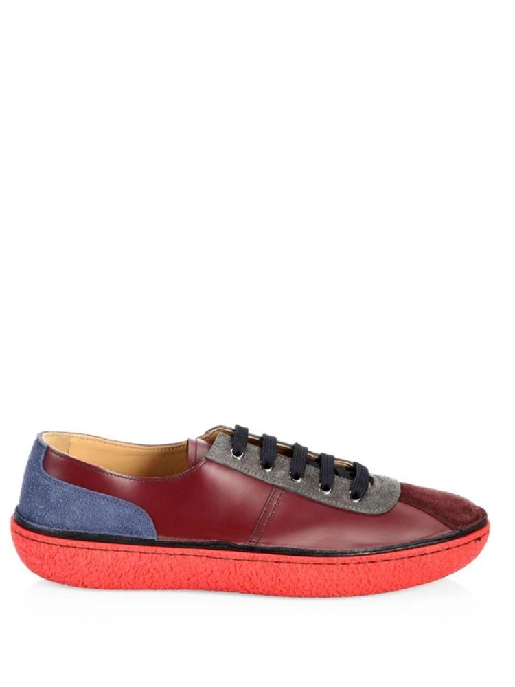 商品Prada|Colorblock Leather Low-Top Sneakers,价格¥1672,第5张图片详细描述