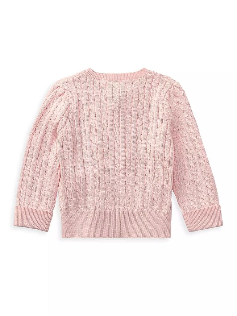 商品Ralph Lauren|Baby Girl's Cable-Knit Cotton Cardigan,价格¥372,第3张图片详细描述