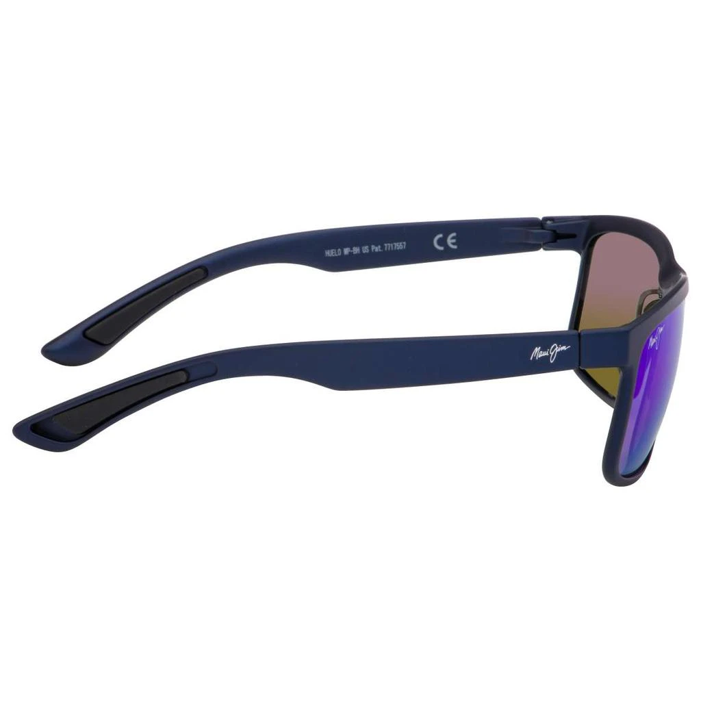 商品Maui Jim|Maui Jim Huelo Men's Blue Rectangular Polarized Sunglasses,价格¥1044,第3张图片详细描述