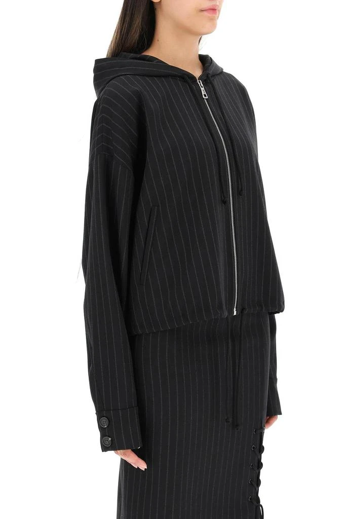 商品Max Mara|FIDO PINSTRIPED JACKET WITH ZIP AND HOOD,价格¥1435,第3张图片详细描述