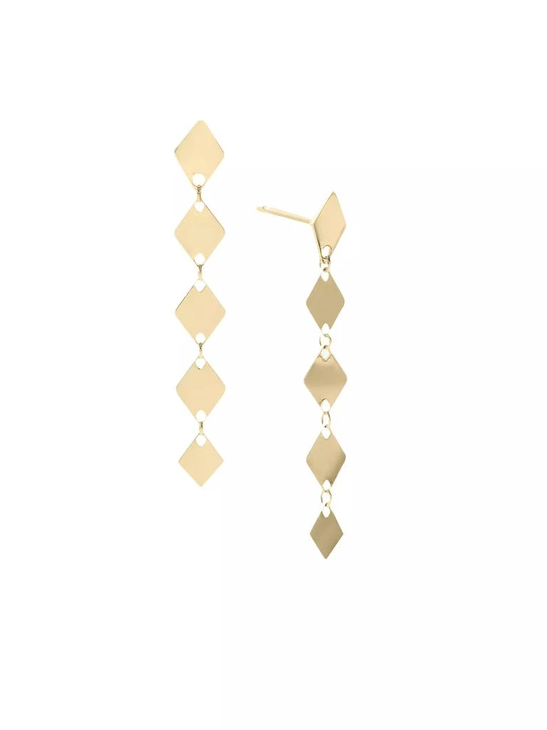 商品LANA|14K Yellow Gold Kite Chain Drop Earrings,价格¥4003,第1张图片