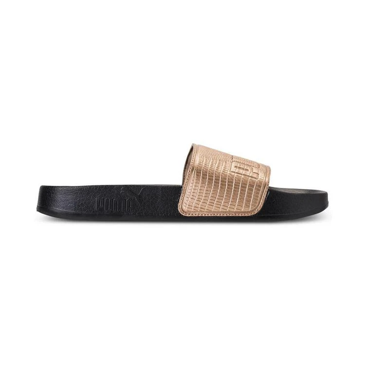 商品Puma|Women's Leadcat Leather Slide Sandals from Finish Line,价格¥149,第2张图片详细描述