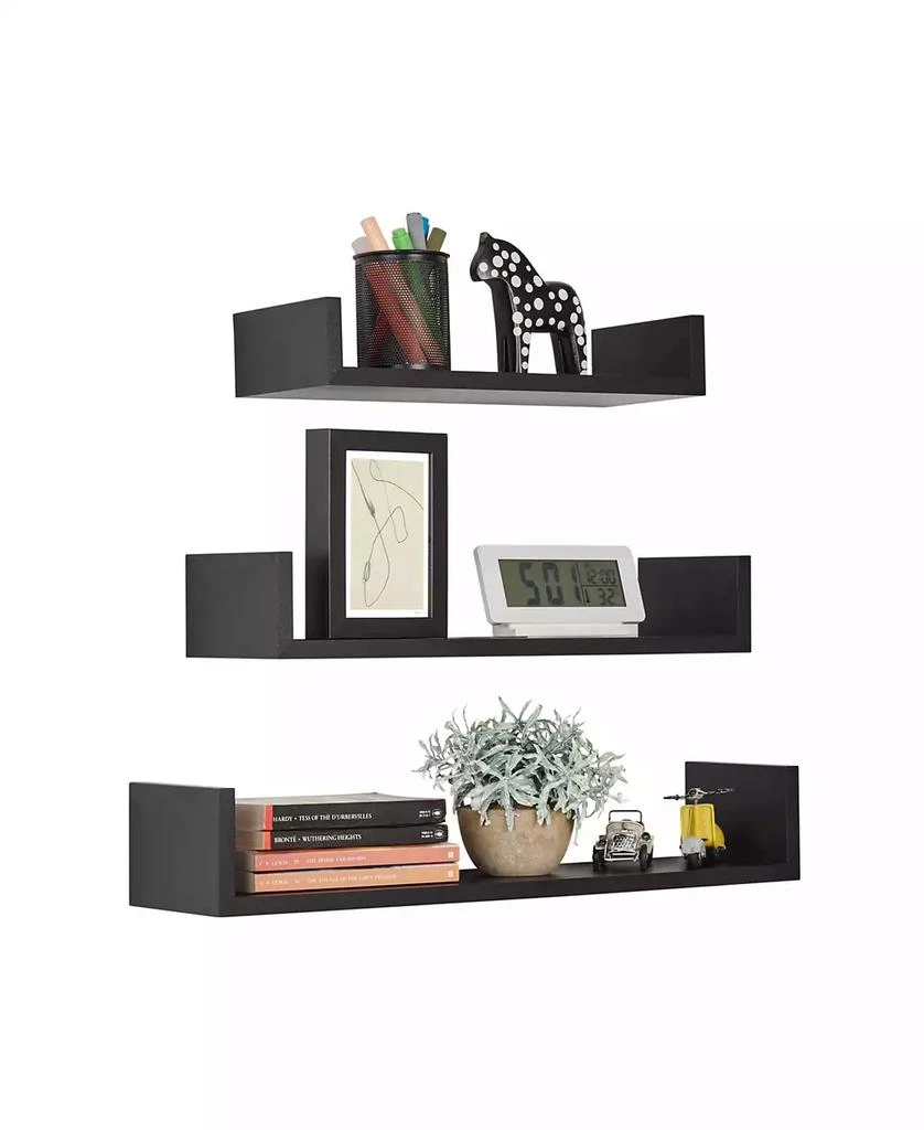 商品Danya B|Aalto U-Shaped Floating Wall Shelves, Set of 3,价格¥260,第3张图片详细描述