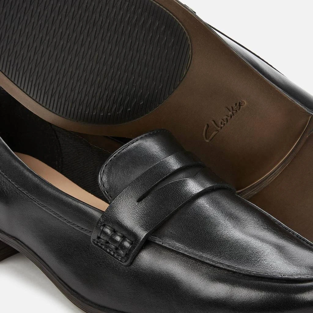 商品Clarks|Clarks Women's Hamble Leather Loafers - Black,价格¥446,第4张图片详细描述