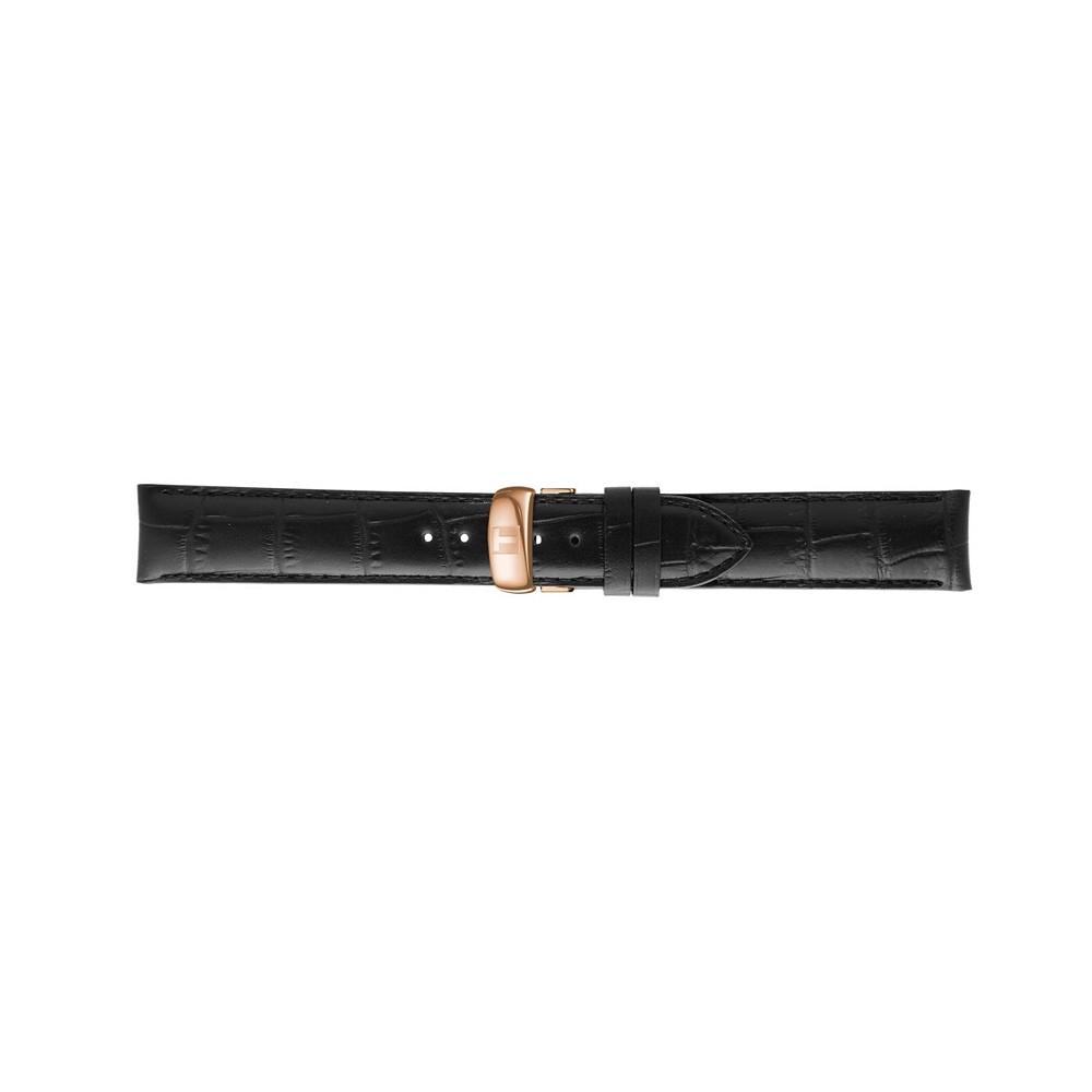 Men's Swiss Le Locle Black Leather Strap Watch 40mm商品第7张图片规格展示