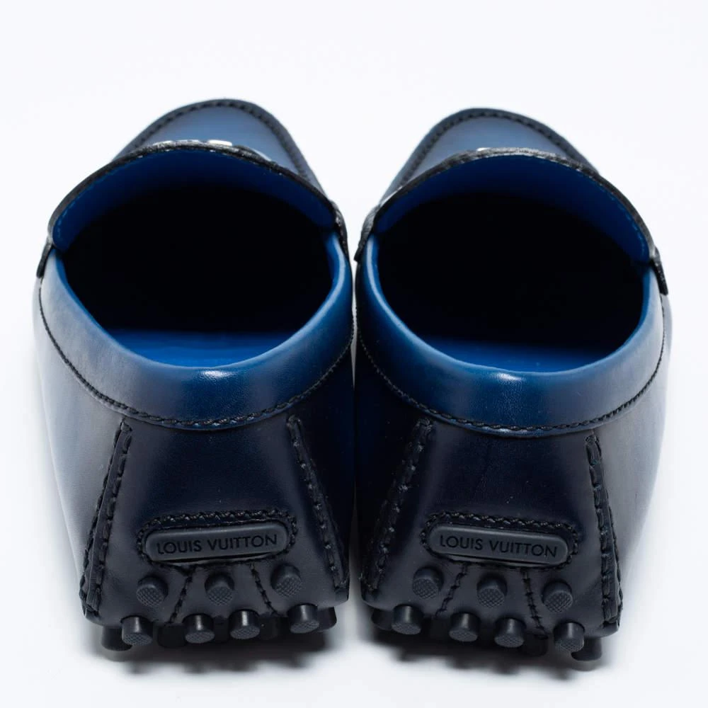 商品[二手商品] Louis Vuitton|Louis Vuitton Two-Tone Leather Major Slip-On Loafers Size 41,价格¥4331,第5张图片详细描述