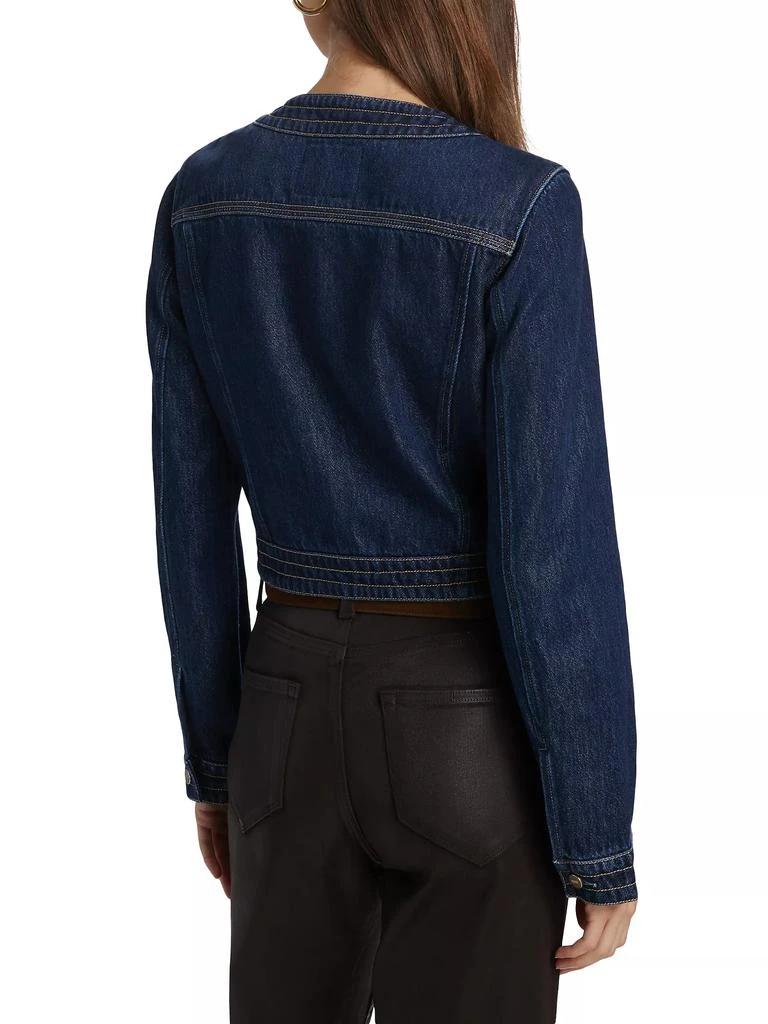 商品Paige|Kiya Denim Crop Jacket,价格¥2242,第5张图片详细描述