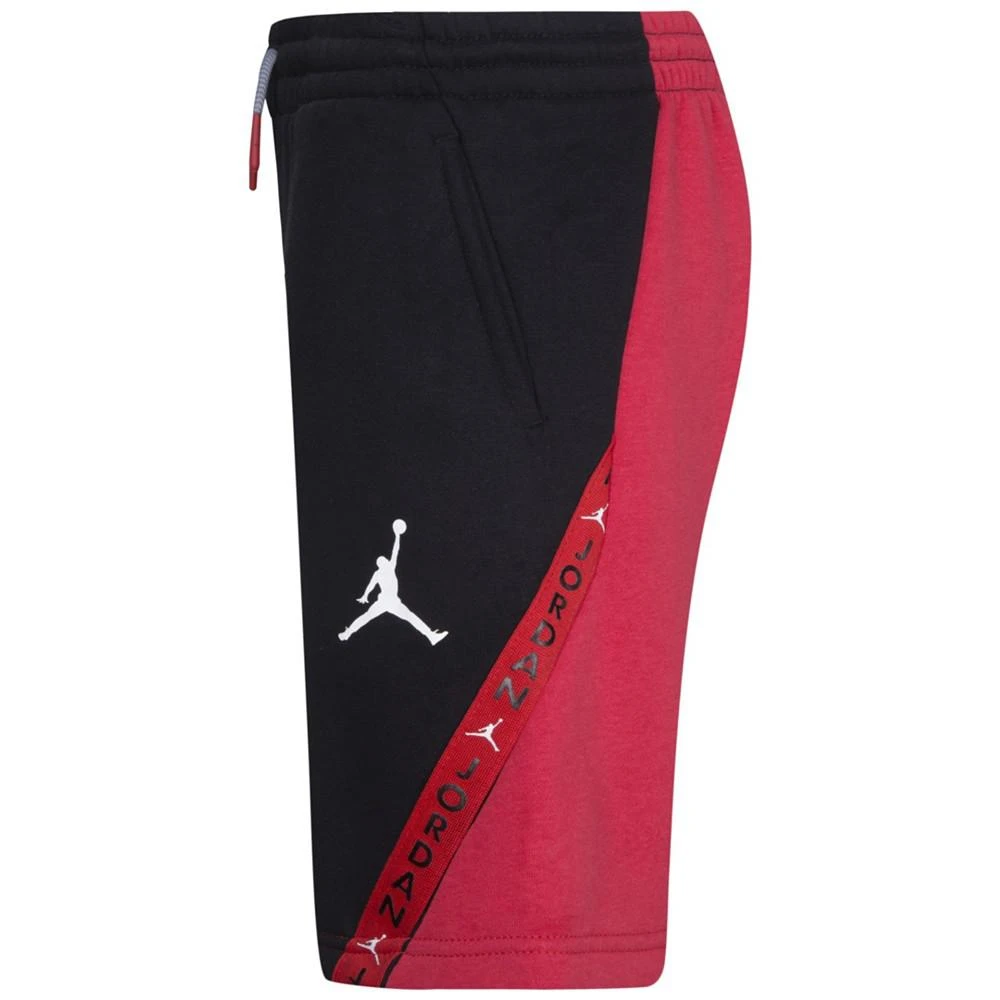 商品Jordan|Big Boys Drawstring Vertical Tape Fleece Shorts,价格¥181,第3张图片详细描述